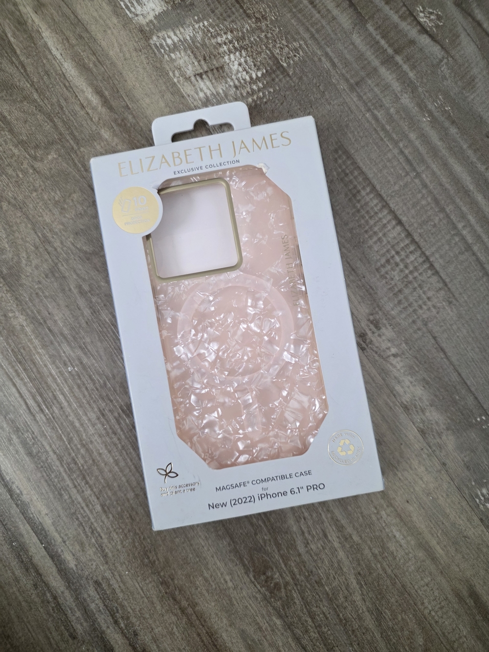 Elizabeth and James Pink Pearlescent MagSafe iPhone Case